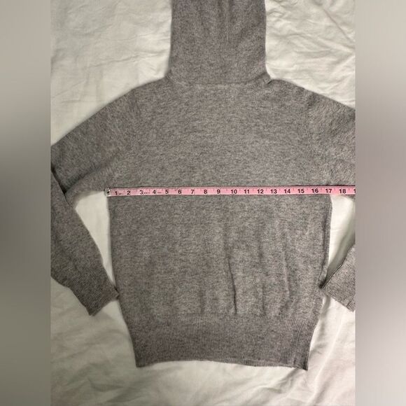 90s Vintage Loo & Boo Turtleneck Sweater Lambswool Angora Blend Gray Size S-M - Picture 6 of 9